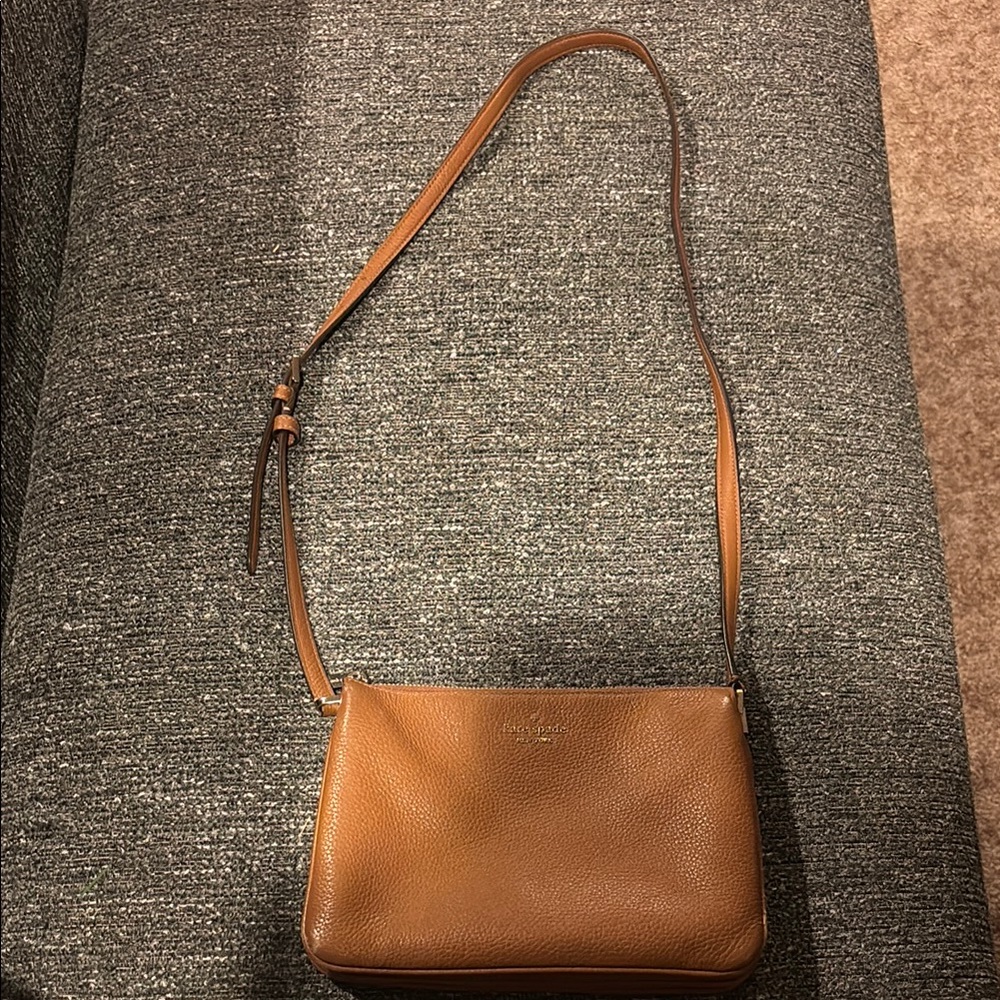 kate spade Tan Leather Crossbody Bag